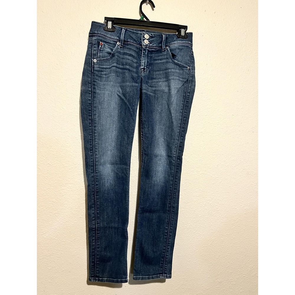 Hudson Beth Baby Bootcut Jeans Womens 26 Blue Denim Low Rise Pocket 34 Inseam
